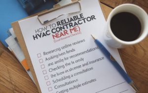 Use this practical checklist to find a reliable HVAC contractor near you. Learn what to verify, questions to ask, and red flags to avoid for quality service.