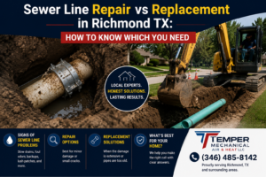 Sewer Line Repair vs Replacement in Richmond TX: How to Know Which You Need