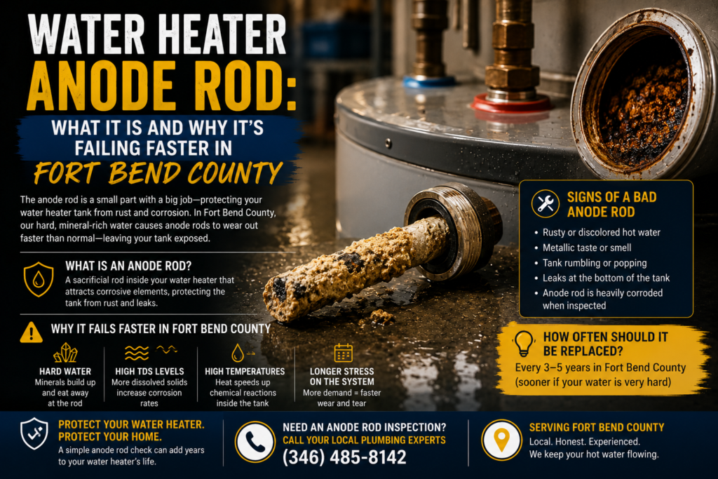 Water Heater Anode Rod: What It Is and Why It's Failing Faster in Fort Bend County