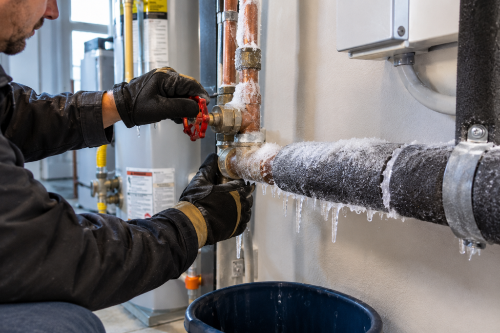 Winter Plumbing Emergency Repair